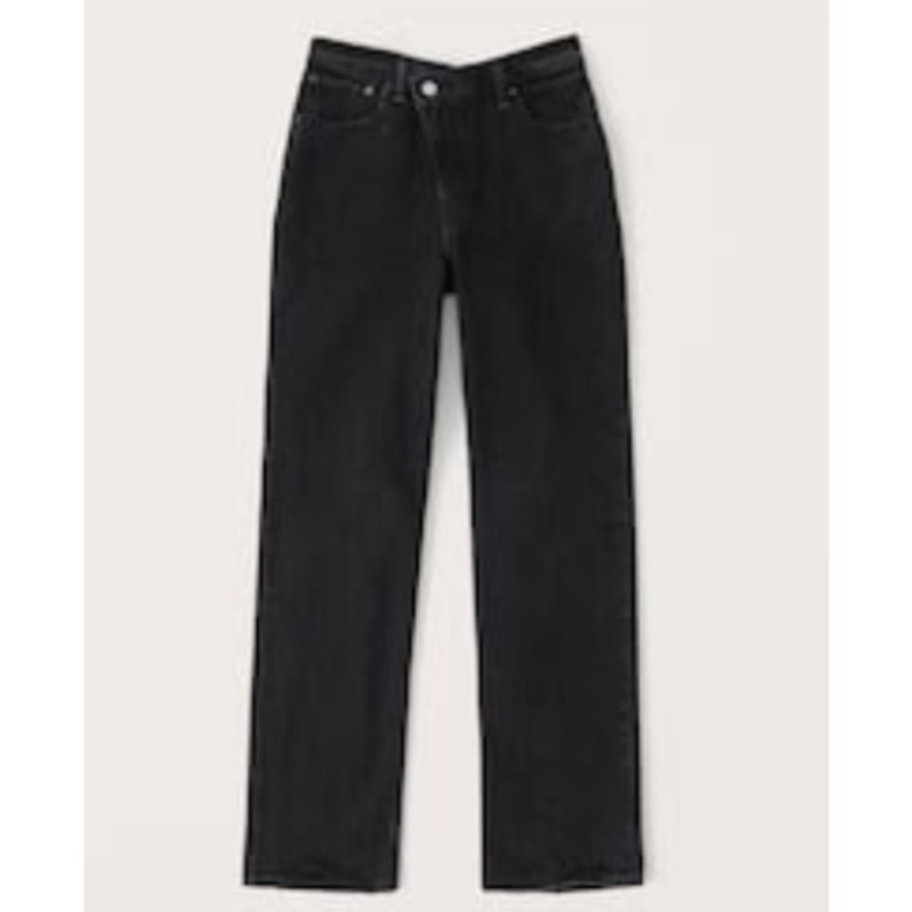 90’s ultra high rise straight leg jean Abercrombie
